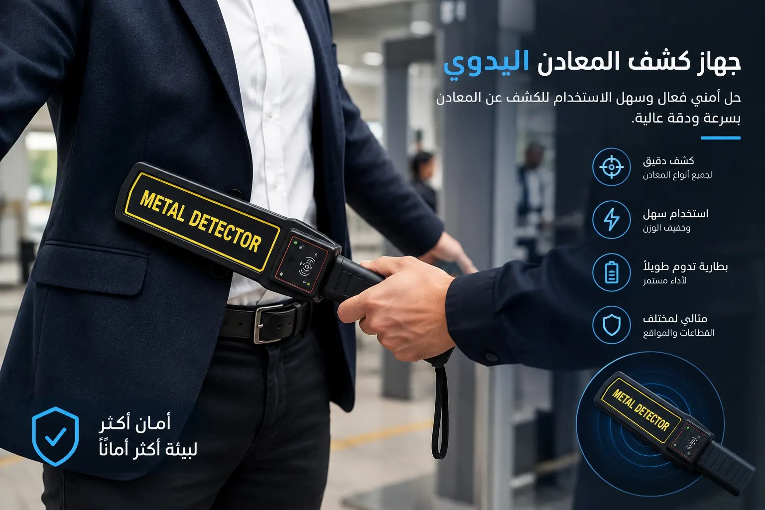 جهاز كشف المعادن اليدوي